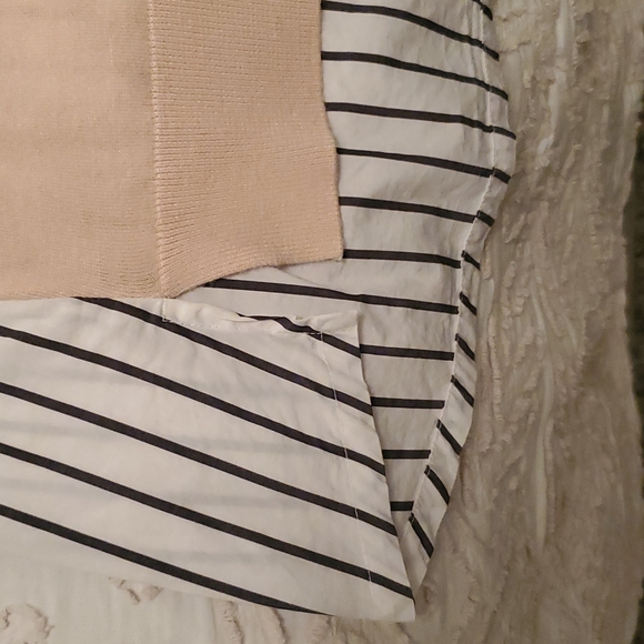 HALOGEN SWEATER. PINK/ STRIPED. M. - Picture 5 of 5